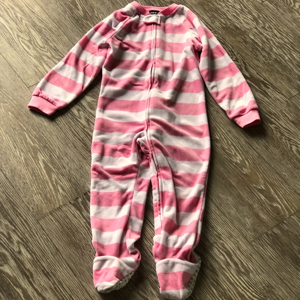 Joe Boxer Girls Fleece Footed Pajamas
